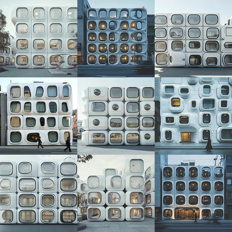 艺加设计-酒店设计-微型酒店：AI生成逻辑下的模块化建筑